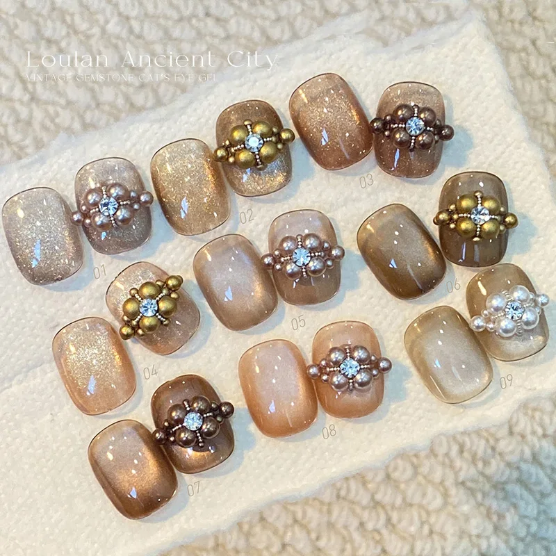 Kaniu 9 قطعة المغناطيسي القط العين هلام مسمار مجموعة طلاء الأظافر لامعة كريستال القط العين هلام شبه دائم نقع قبالة الأشعة فوق البنفسجية هلام عدة مسمار الفن مانيكير