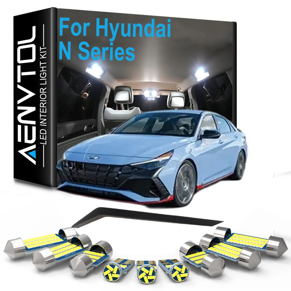 Canbus Car LED Interior Indoor Light Kit For Hyundai N Series KONA N Elantra N Veloster N Sonata N I30N I20N I10N LED Bulb