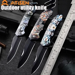 Knife Folding knife Outdoor pocket knife Folding knife Wilderness camping portable stainless steel outdoor knife fruit knife Ver