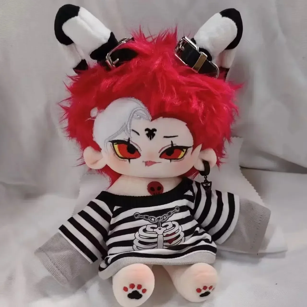 Stuffed 20cm Anime HAZBIN HOTEL Cute Helluva Boss Blitzo Plush Doll Figures Toy for Kids Adult Change Suit Cosplay Decor Gifts