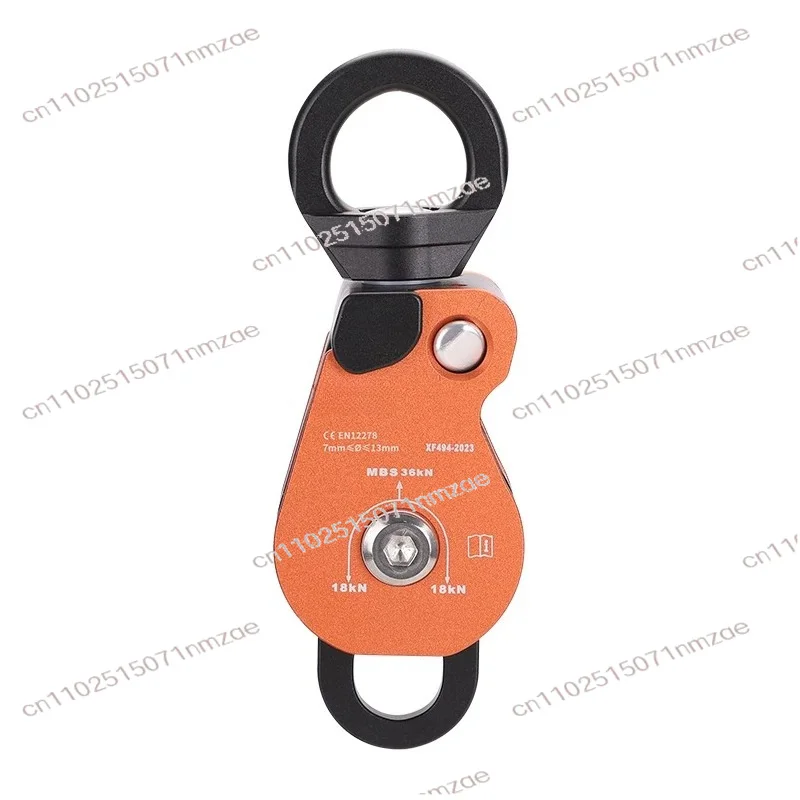 Single Double Swivel Pulley Anti Twist Connector Prevent Rope Tangle Outdoor Use