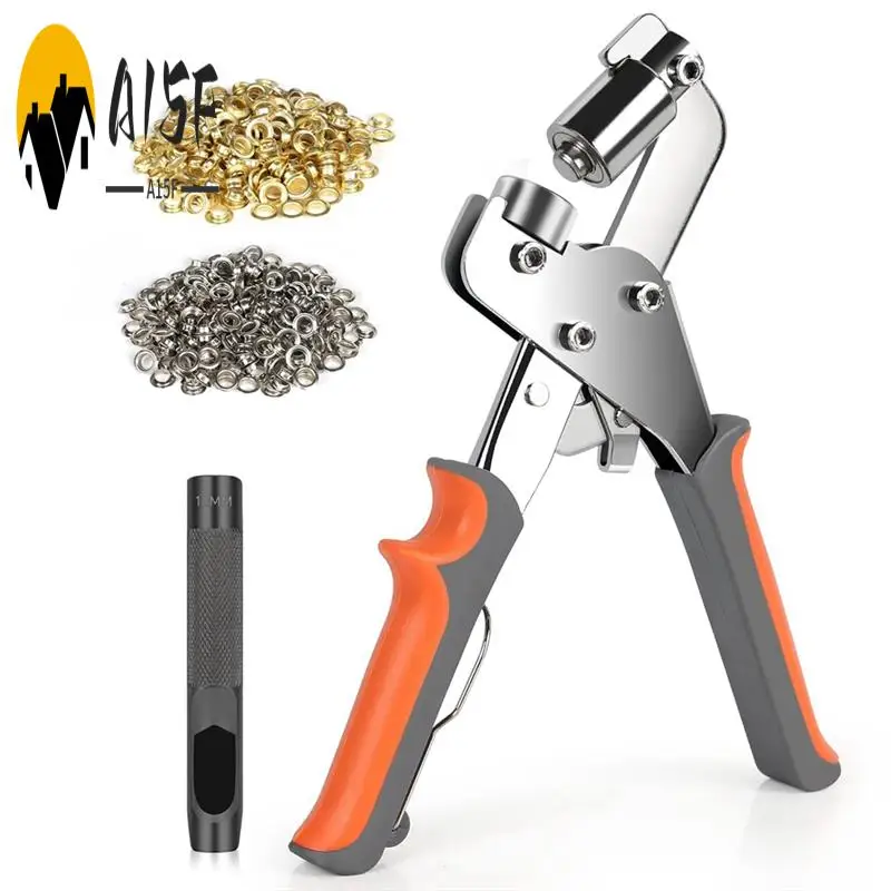 

A15F-Набор инструментов для выпускного вечера, плоскогубцы для петель 3/8 дюйма (10 мм) для брезента, ткани и кожи, с дыроколом и ушками 500 шт.