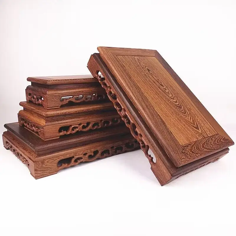 Solid Wood Retro Decorative Shelf Used For Statues, Vases, Tea Sets, Props, Display Stands Handmade ，Antique Storage Shelf