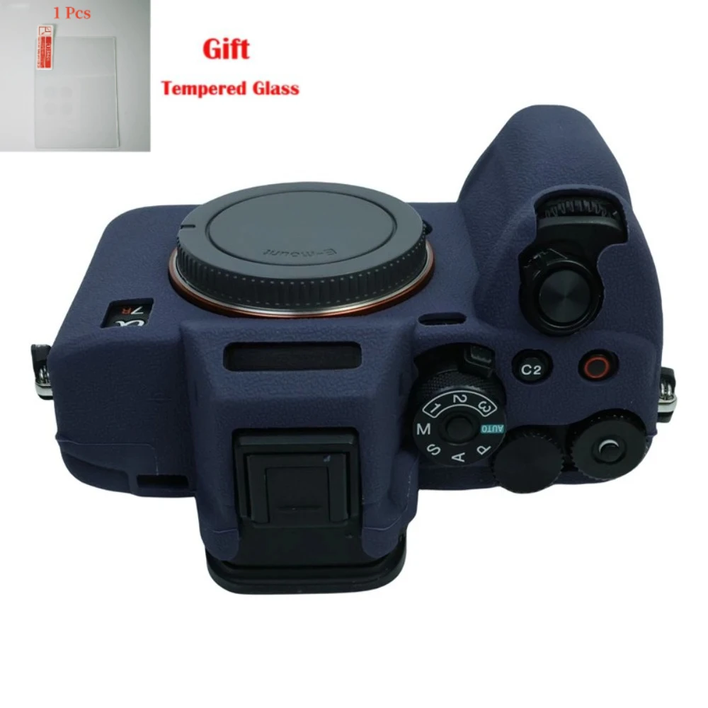 Protective Body Cover For Sony Alpha 7M5 A7R5 Camera silicone case ILCE-7m5 body case Soft rubber case + 1PCS Free Tempered Film