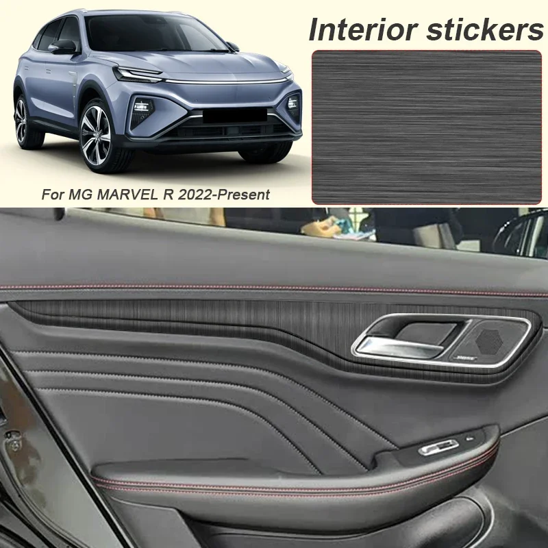 

For MG MARVEL R 2022-2026 Car Carbon Interior Sticker Auto Lifting Window Panel Decal Gear Inner Door Protective Film Accessory
