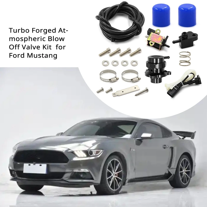 Turbo Forged Atmospheric Blow Off Valve Kit Engine Integrated Pressure Relief Valve Kit BOV For Ford Mustang 2.3 T