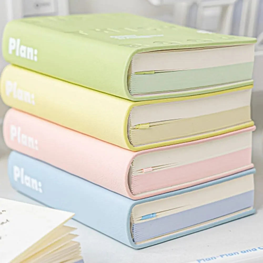 Cuaderno de cuero con cubierta impermeable creativa, cuaderno de bolsillo minimalista cuadrado, tacto cómodo, planificador personalizado, Bloc de notas escolar