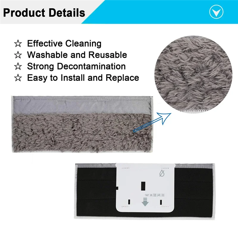 Bantalan Pel Basah & Kering dan Suku Cadang Ban Roda Pengganti untuk Irobot Braava Jet M6 (6110) (6012) (6112) (6113) Pel Robot Utama