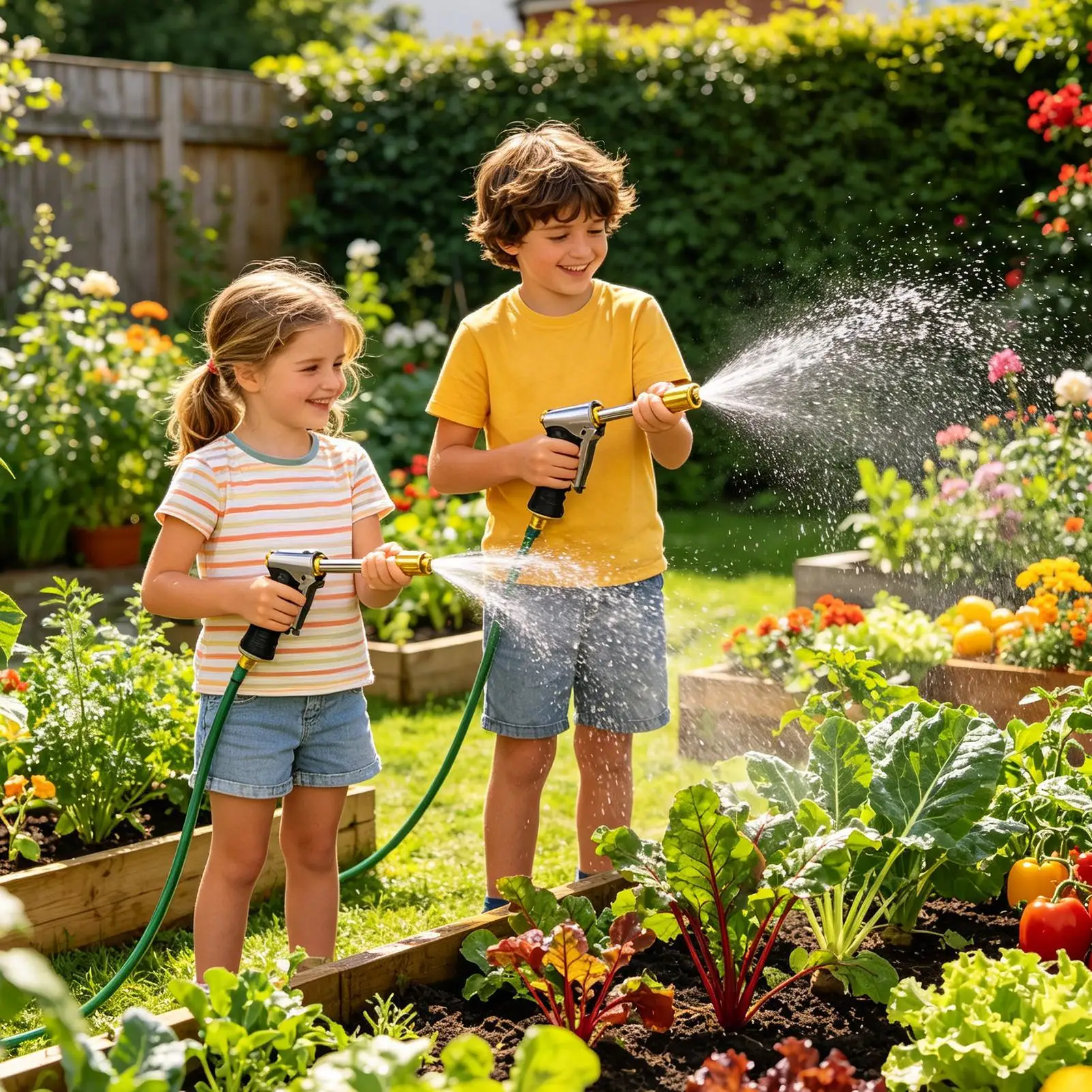 Garden Hose Sprayer 4 Adjustable Patterns Ergonomic Pressure Washer Nozzle Attachment For Lawn Yard Patio Driveway Garage Home