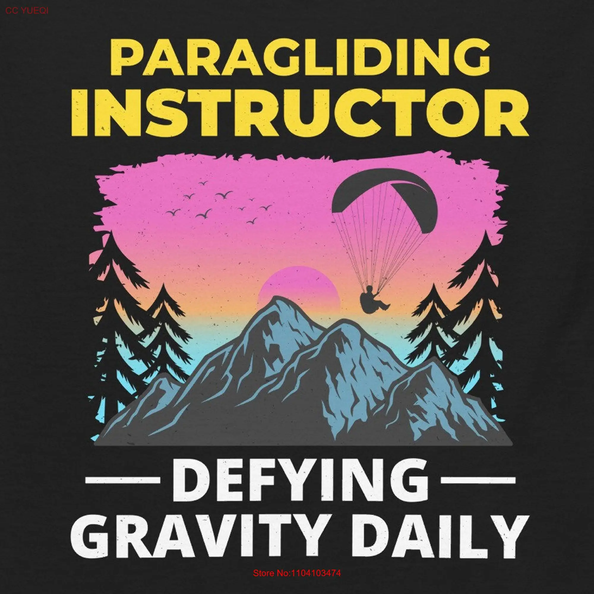 Paragliding Pilot Paraglider Instructor Dad Outdoor Enthusiast T Shirt Aerial Sport Extreme Sports Glider Mountains Retro