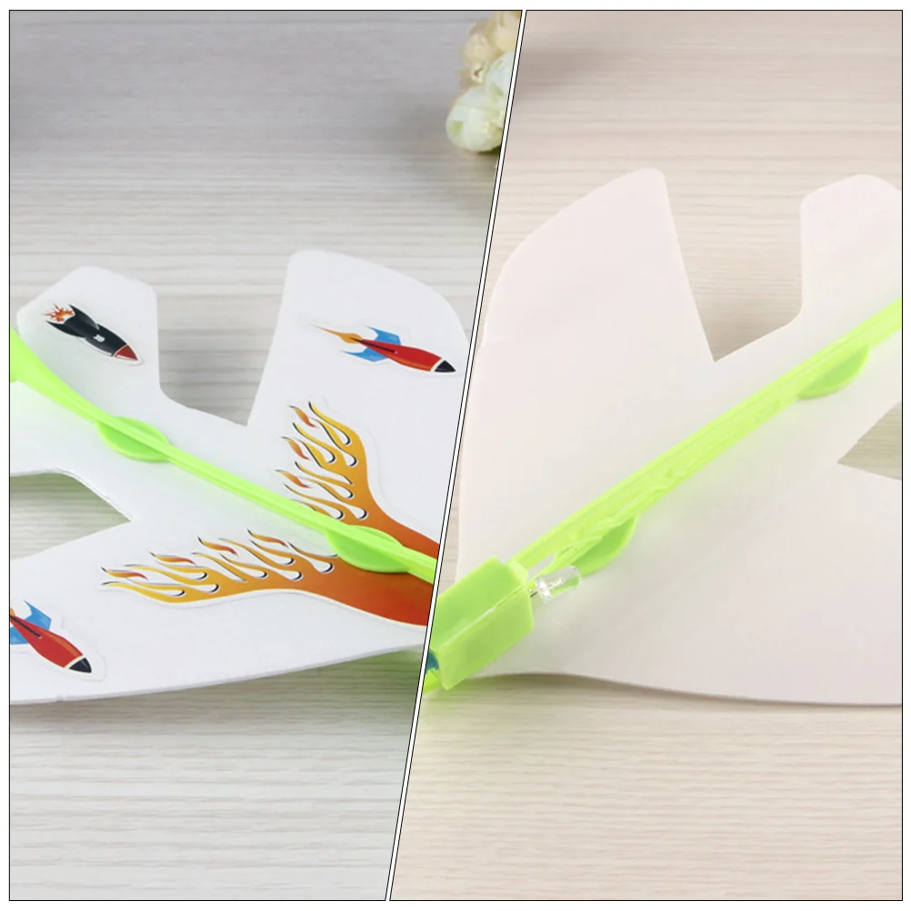 

5pcs Luminous Plane Toy Flashing Aircraft for Kids Outdoor Play Toy Flexible Wing Light Up Gift for Birthday