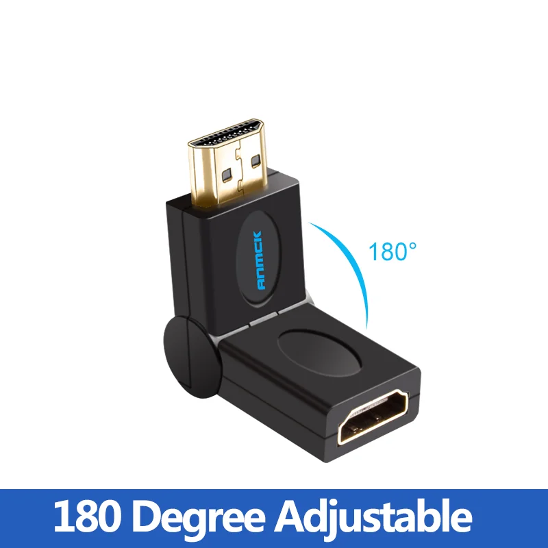 HDMI互換ケーブル付きオス/メスエクステンダー,ミニ/マイクロからhdへの延長,90コーナー