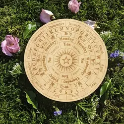 Tablero de mensajes metafísico de adivinación, Péndulo de madera de estrella, Kit de Altar Wicca, brujería, metafísica, X054