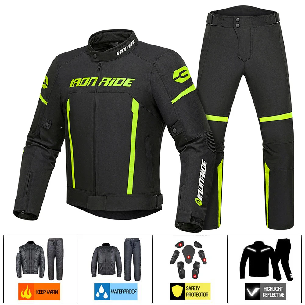 

Winter Motorcycle Jacket Men's Motorbike Racing Jacket Waterproof Blouson Moto Abrasion-resistant Scratch-resistant Jacket M-3XL