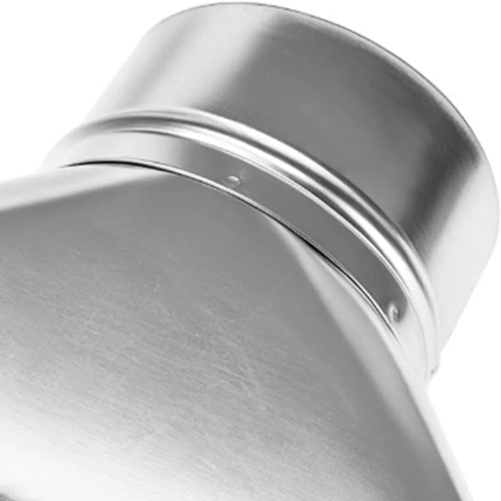 Easy Installation Microwave Vent Kit Galvanized Steel Rustproof Duct Transition Silver Duct Connector