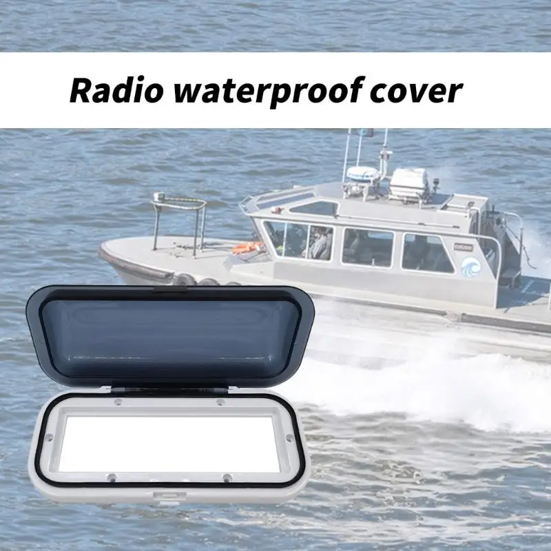 

Reinforced Plastic Radio Shield Housing With Anti Corrosion Coating Protects Marine Electronics From Saltwater Splashing D7YA