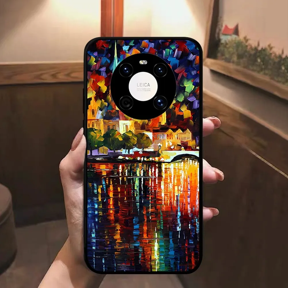 L-Leonid Oil A-Afremov Painting Phone Case For Huawei Mate 10 20 30 40 50 Lite Pro Nova 3 3i 5 6 SE 7 Pro 7SE