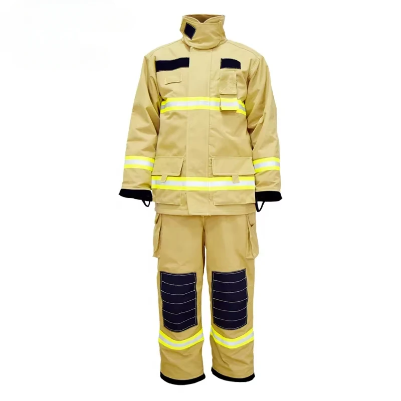 Aramid Fire Protection Flame proof wholesale Fire retardant Firefighter Suits fire fighting suits fireman suits