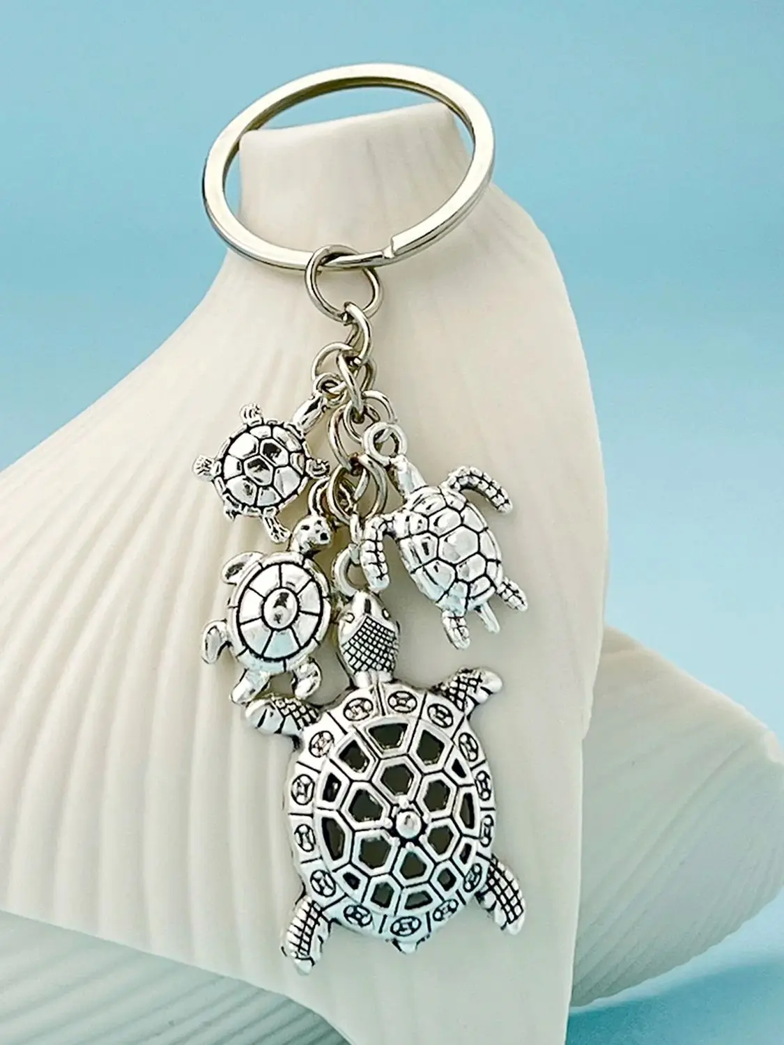 Porte-clés tortue de mer pour hommes, organisme marin, sac de voiture, accessoires de décoration, parfaits pour offrir et un usage quotidien, 1 pièce