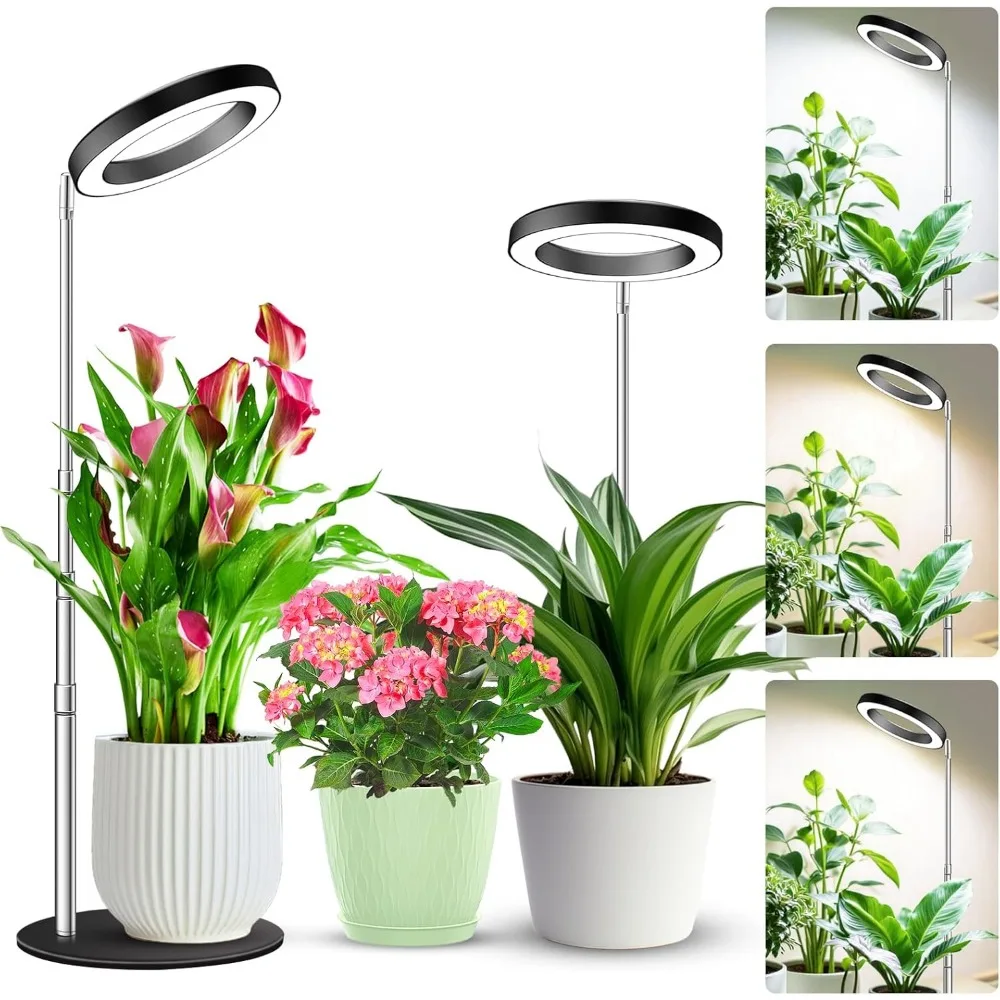 

Светодиодная лампа для растений с 80 светодиодами, полный спектр, 2 варианта крепления, таймер 6/12/16 часов, 3 режима спектра, регулируемая настольная лампа 37 дюймов