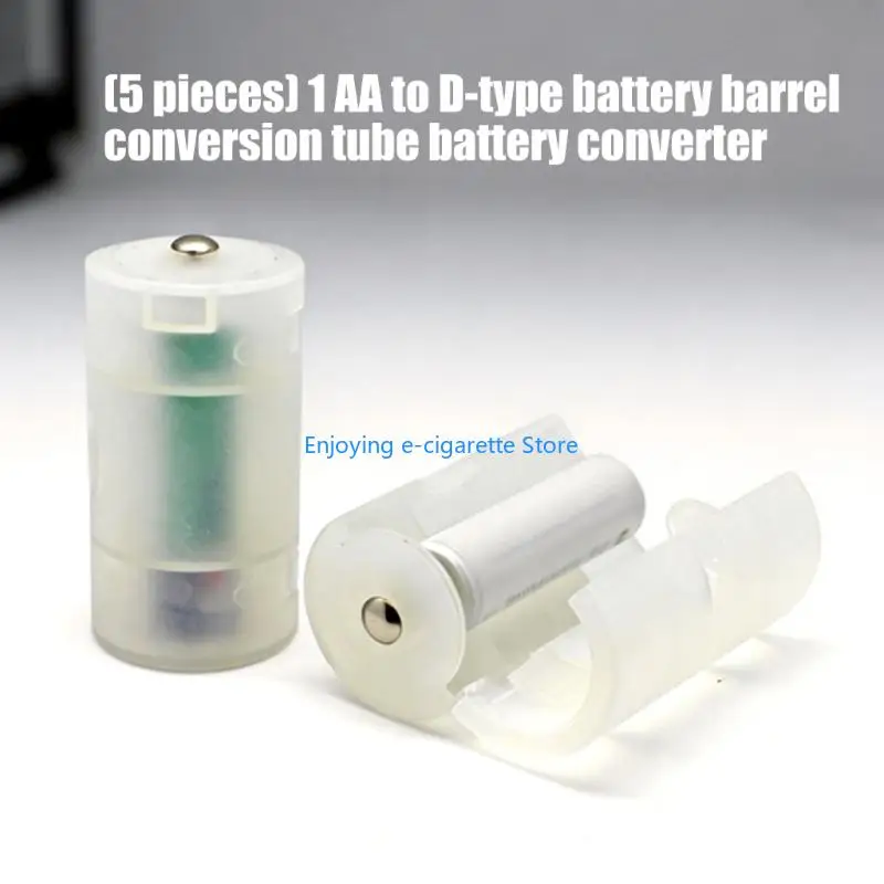 2A-auf-D-Batterieadapterhülse für D-Size-Batteriefach, PP-Konvertergehäuse mit Slip-In-Setups, Notstromversorgung Y4QF – Detail 4