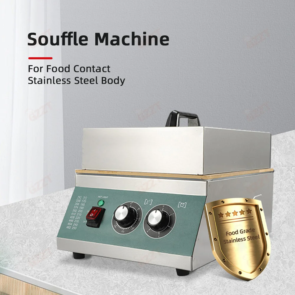 GZZT Commercial Soufflé Maker Copper Grill and Stainless Steel Body Single/Double Group Dorayaki snack machine 110V/220V