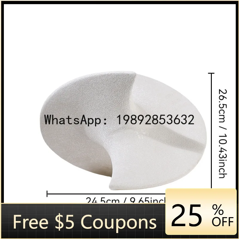 

Ceramic Ornaments Geometric Semi-circles Intersect Circular Handicrafts Gyroscope Decorative Figurines Home Decoration