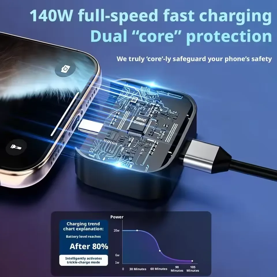 Full Charge Separator Automatic Cut-off Device AI Digital Display Screen Real-Time Monitoring of Mobile Phone Charging