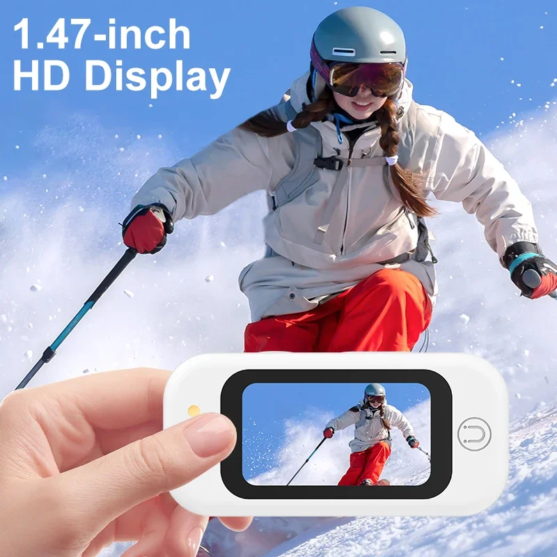 Lenovo 4K Thumb Camera Ultra-HD Action Camera Vlogging Image Stabilization First-Person View Cycling Chest-Mounted Camera