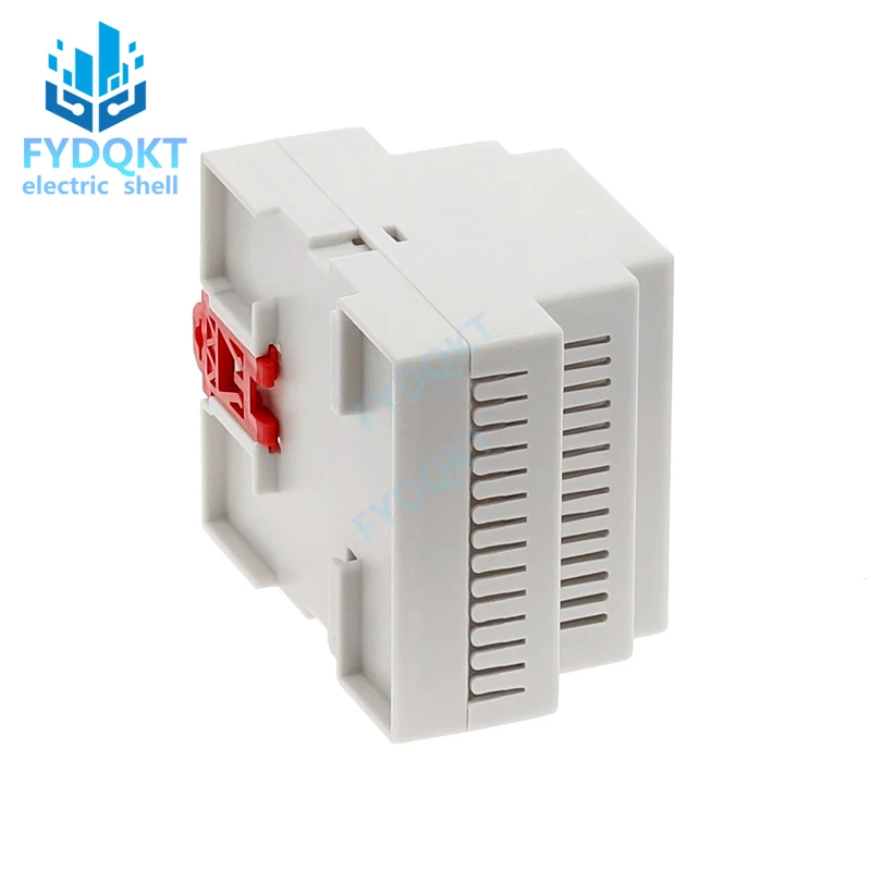 1PCS 4-22 DIN Rail PLC Junction Boxes ABS Plastic Electronics Box Chassis case 88x72x59mm 35-Rail Mounting Instrument Housing