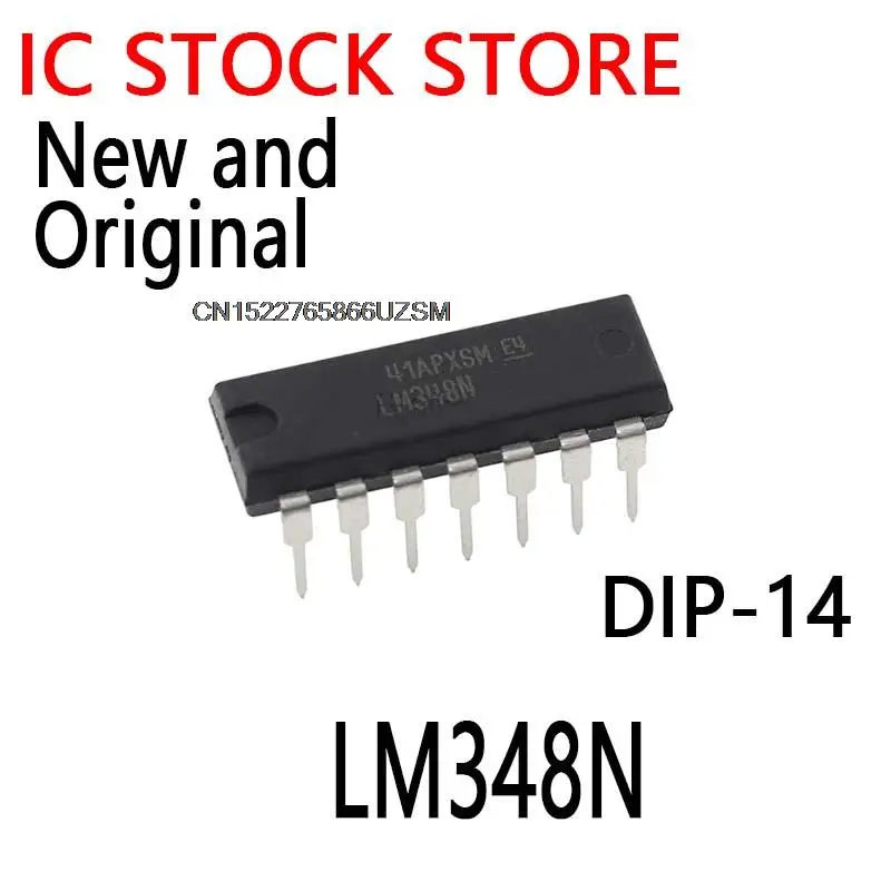 10PCS New and Original  DIP-14 LM348  Amplifier LM348N