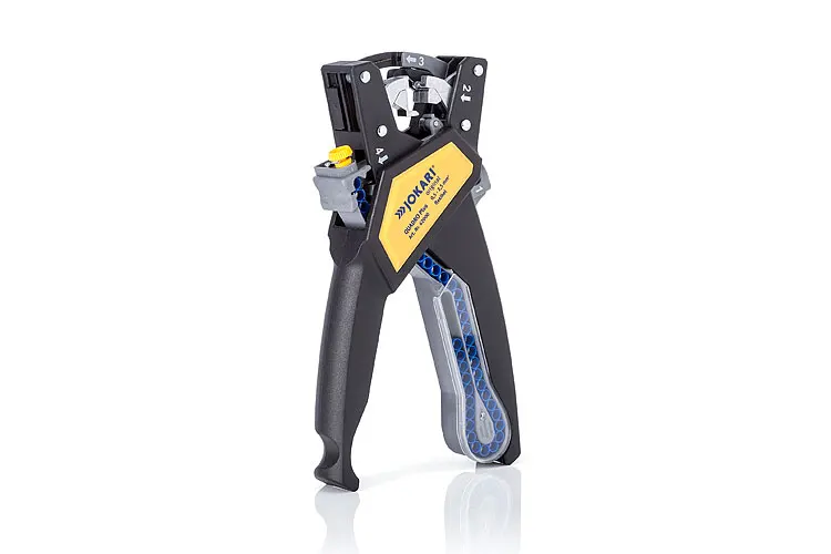 Jokari QUADRO PLUS Ergonomic Automatic Wire Stripper & Crimping Pliers, Ratcheting Tool for Cutting, Stripping, Twisting, Crimp