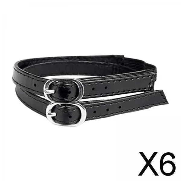 

6x Shoe Fastener Set for Women's Footwear - Secure Your Shoes with Ease , Matt Black