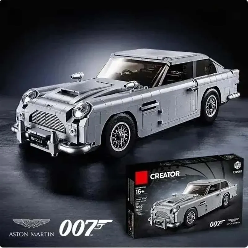 

1439PCS James Bond DB5 Classic Car 007 Model Building BlocksTechnical Assemble Bricks Toys Gifts For for Adult Boy10262