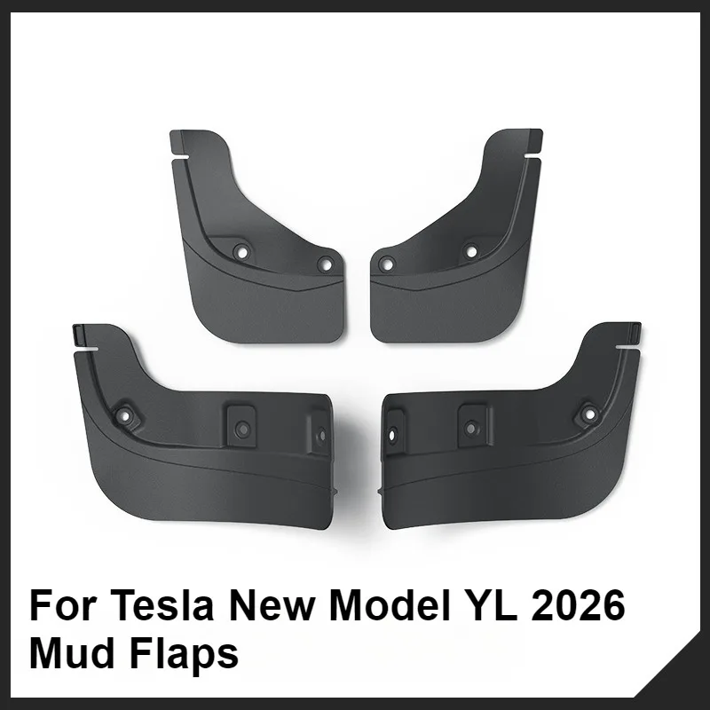 Fender For Tesla Model YL 2026 Mud Flaps Splash Guard Flap 6-Seater YL Fenders Anti-Snow Anti-Sand Front Rear TPE Car Protection