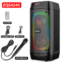 50W High-Power Bluetooth Speaker Home Karaoke Wireless Portable Column 3D Stereo Subwoofer Music Party Speaker With Microphone
