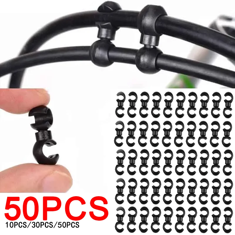 

Rotatable MTB Brake Cable Clips Bicycle Shift Gear Cable Buckles Guide Line Clips for Smooth Cycling Enhanced Performance