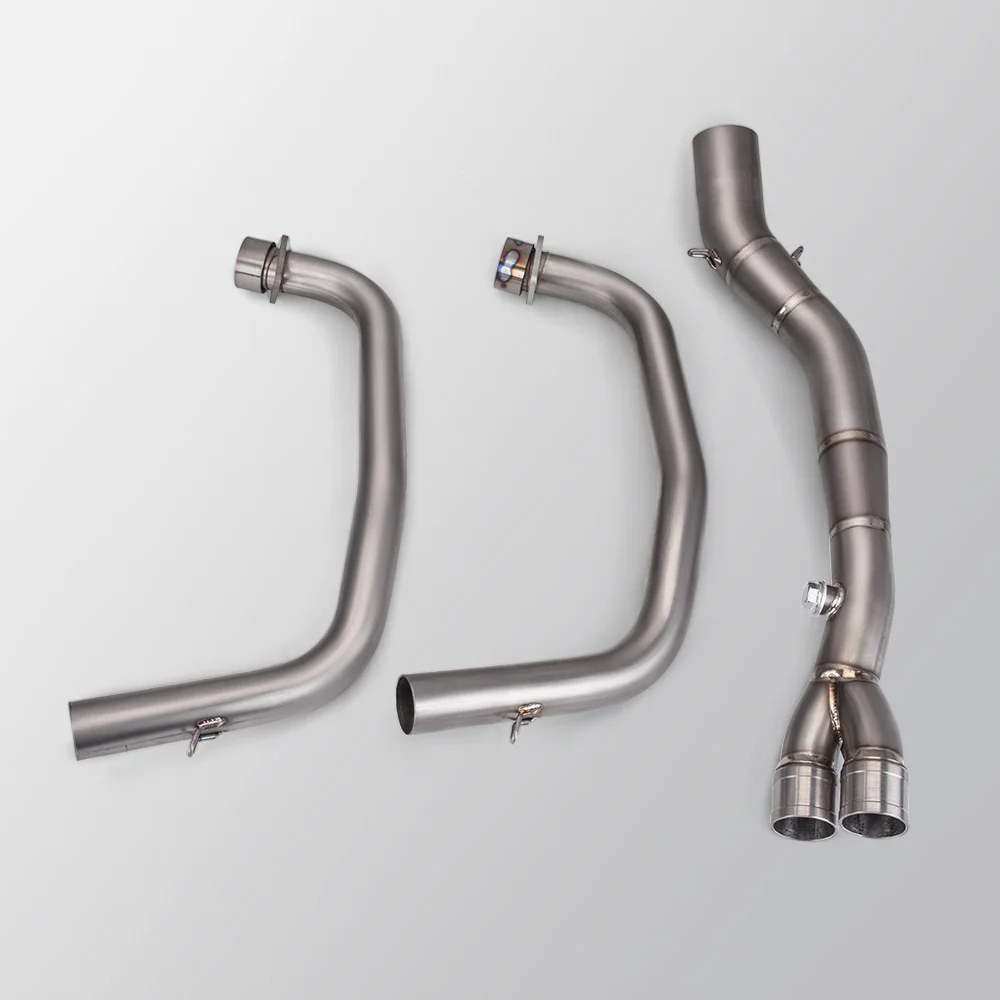 51mm Titanium Alloy Front Header Pipe &R35 Stainless Steel Rear Muffler Full Exhaust System For YZF‑R3 R3 2015‑2025