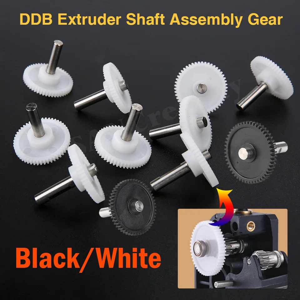 

DDB Extruder Shaft Assembly GEAR Single and Dualdirect extruders Including setscrew for primary 1.75/5.0 drivgear