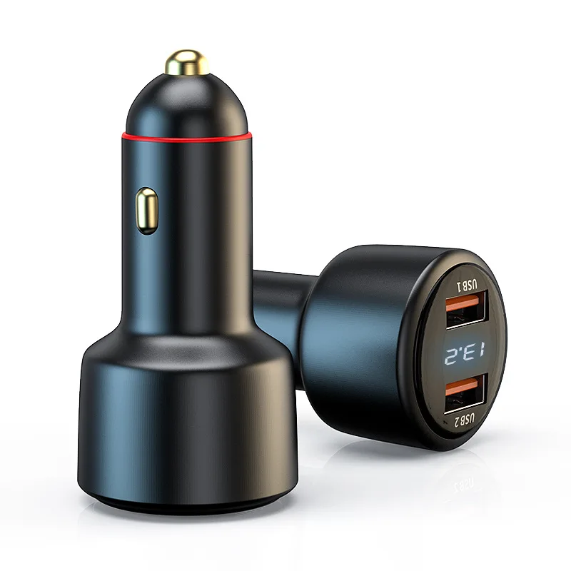 100W Dual USB Car Charger, Super Fast 65W PD Charging Adapter with Cigarette Lighter Socket