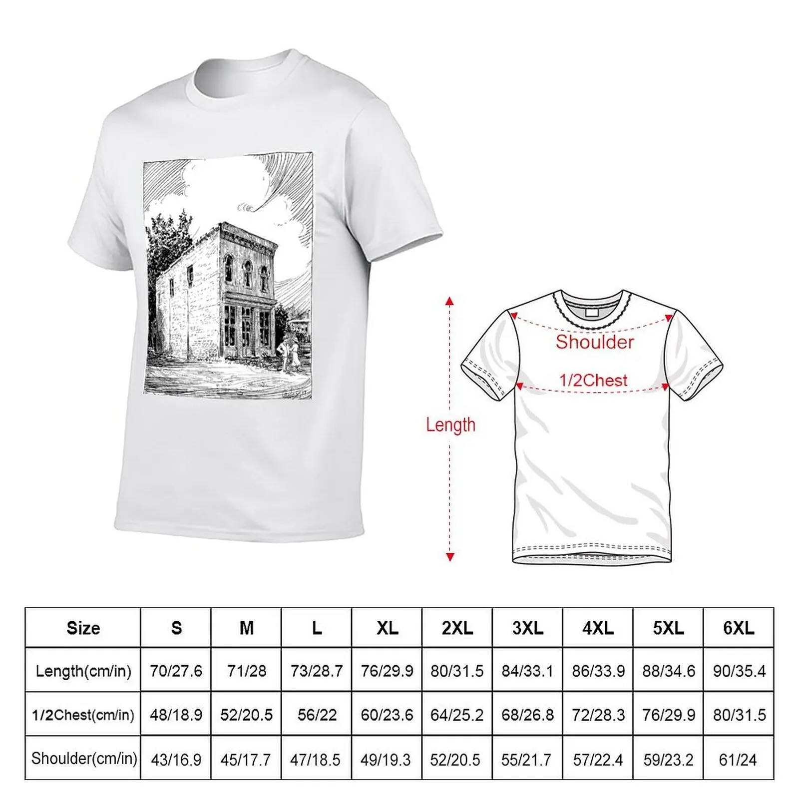 Historical Building in Bell Buckle TN T-Shirt man t shirts cotton t shirts for man pack white t shirt man designer T-shirt