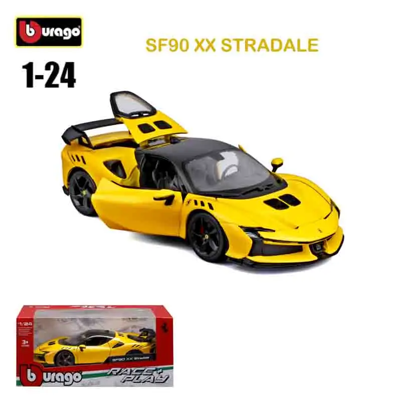 

Bburago 1:24 Ferrari SF90 XX STRADALE Officially Licensed Alloy Luxury Vehicle Diecast Cars Model Toy Collection Gift