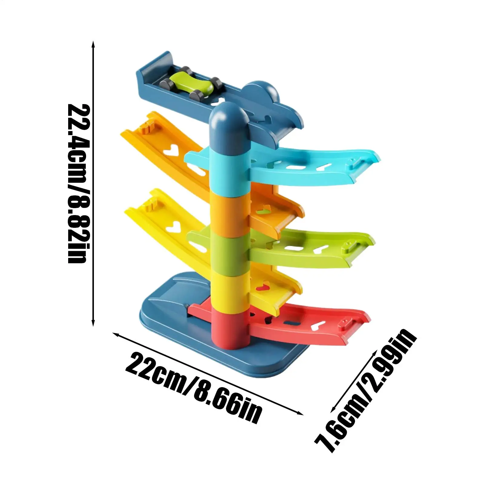 Race Track Racer Track ของเล่นเพื่อการศึกษา Interactive Motor Skills Ramp Playset สําหรับเด็กอายุมากกว่า 3 ปีเด็กวัยหัดเดินเด็ก