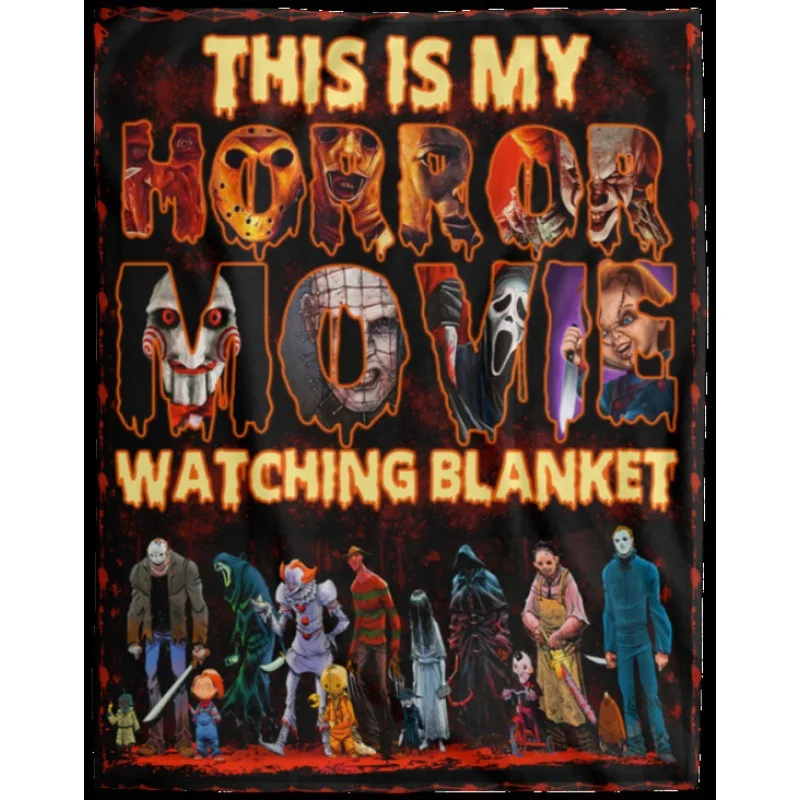 My Horror Movie Nightmare Killer Blanket Children's Gift High Quality Flannel Blanket Soft and Comfortable Home Travel Blankets