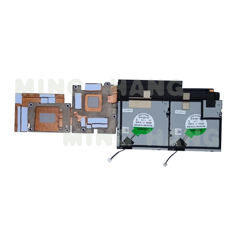 l   New For Dell Precision 7670 M7670 Cooler Heatsink CPU GPU Fan DC5V 04YGRP 0DV704