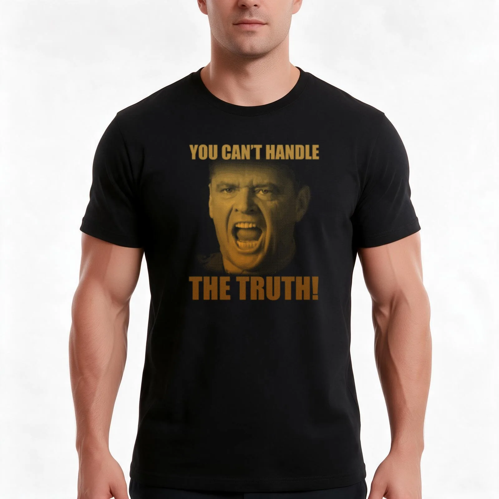 You Can't Handle The Truth #4 T-Shirt, Summer Casual Cotton Tee, Oversized Streetwear Tops, Vintage Graphic Print, 100% Cotton
