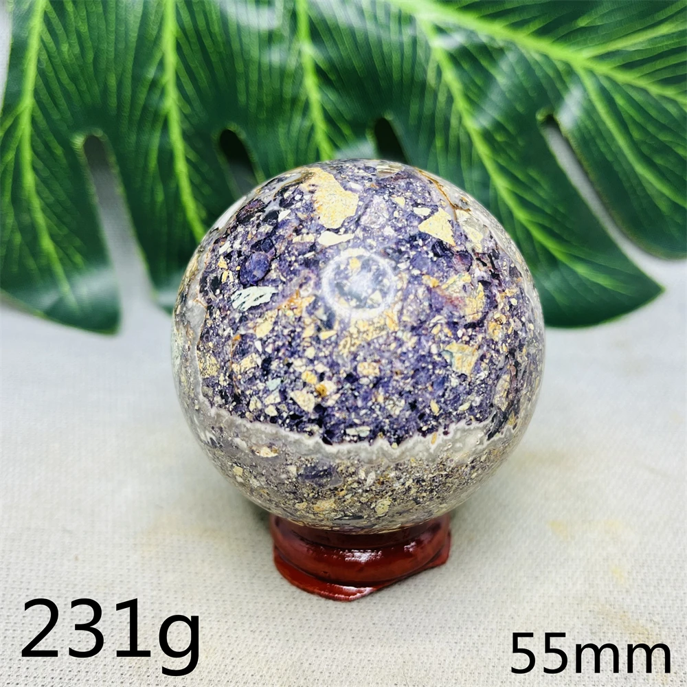 South African Gemstone Ball Sugilite Hand Polished Mineral Associated Mineral Home Room Decoration Holiday Gifts Spiritual Gifts