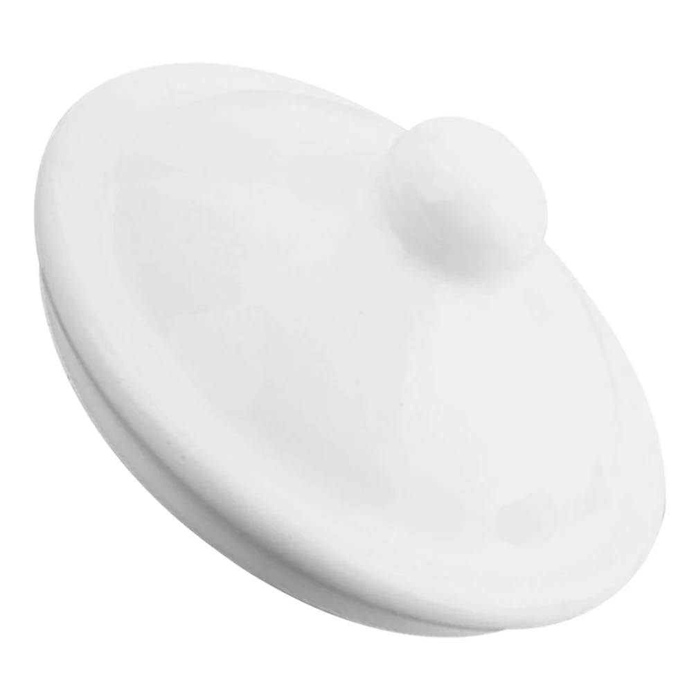 

Enamel Cup Lid Round Porcelain Cover Reusable Decorative Lids for Mug Small Size 7 5 Inner 8 5 Outer Easy Clean Drink