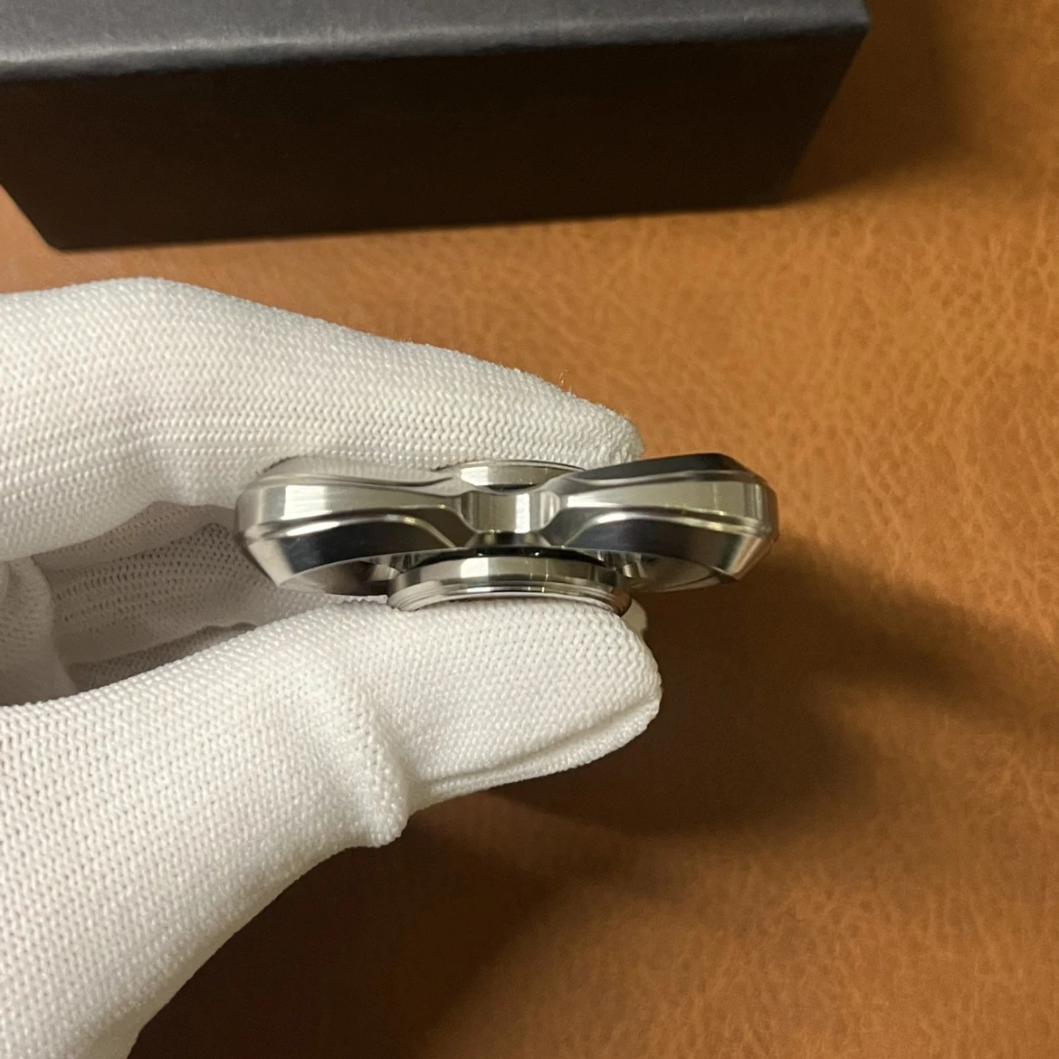 Jouets Fidget Spinner Fidgeting, en acier inoxydable, en forme de trèfle, jouet rotatif, effet d'illusion, EDC, Anti-Stress, sensoriel, tdah