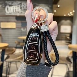 New TPU Car Smart Key Case Cover Shell For Ford Focus 3 4 ST Mondeo MK3 MK4 Fiesta Fusion Kuga Ecosport Protect Fob Accessories
